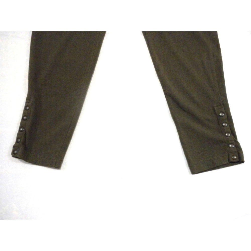 Athleta Olive Green Button-Hem Capris Small - Picture 4 of 10
